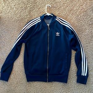 Adidas men’s track jacket – Medium, navy blue – Classic Slav jacket
